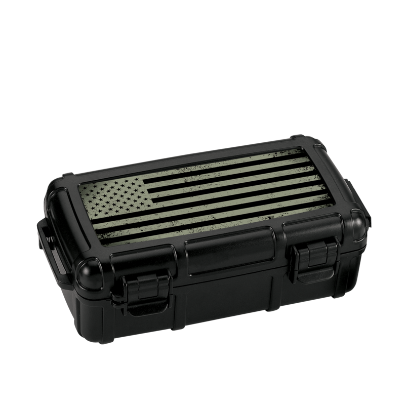 Cigar Caddy 10Ct - First Responders - Army Print