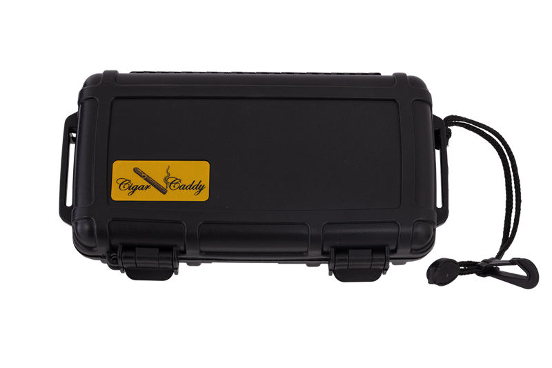 Cigar Caddy 5-Count Cigar Case Black