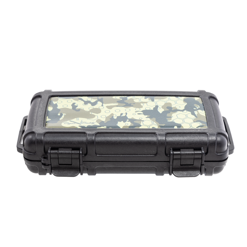 Cigar Caddy 5-Count Cigar Case Camo Black