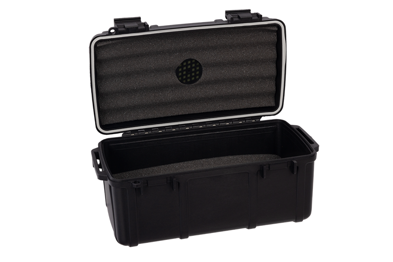 Cigar Caddy 15-Count Cigar Case Black