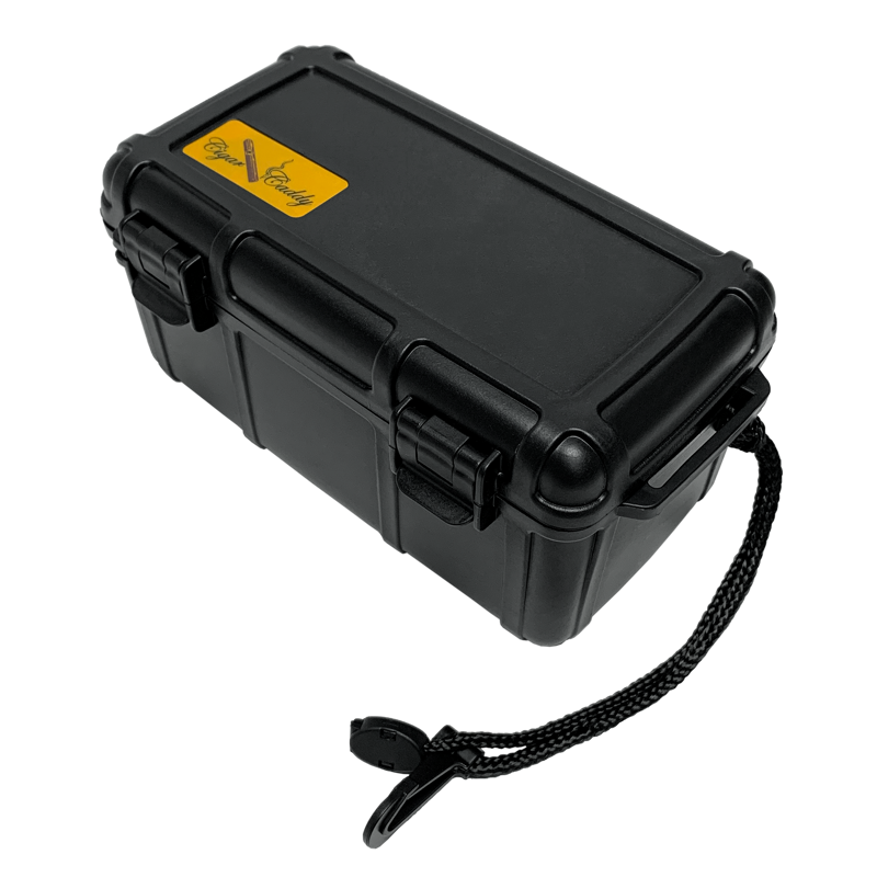Cigar Caddy 15-Count Cigar Case Black