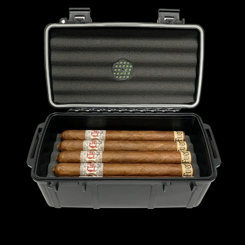 Cigar Caddy 15-Count Cigar Case Black