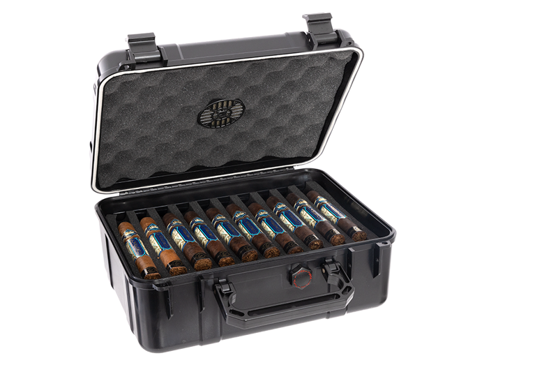 Cigar Caddy 40-Count Cigar Case Black