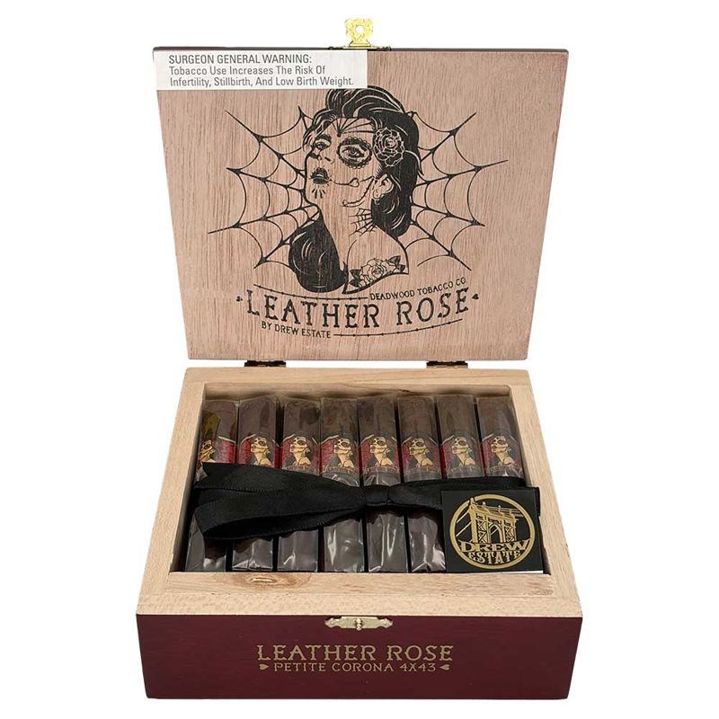 Deadwood Tobacco Leather Rose by Drew Estate Petite Corona (bx/24)