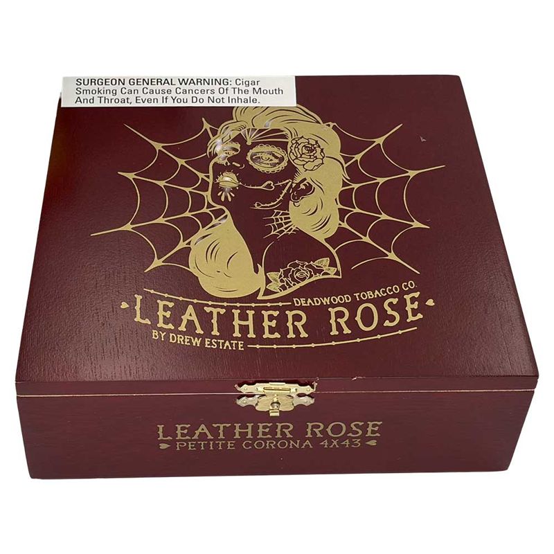 Deadwood Tobacco Leather Rose by Drew Estate Petite Corona (bx/24)