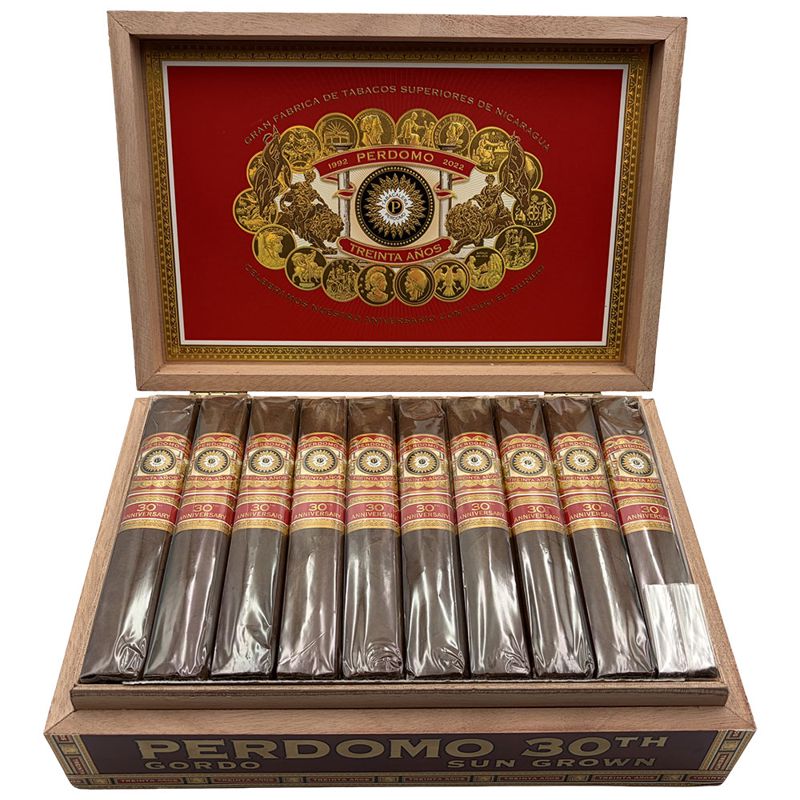 Perdomo 30th Anniversary Box-Pressed Sun Grown Robusto (bx/30 single)