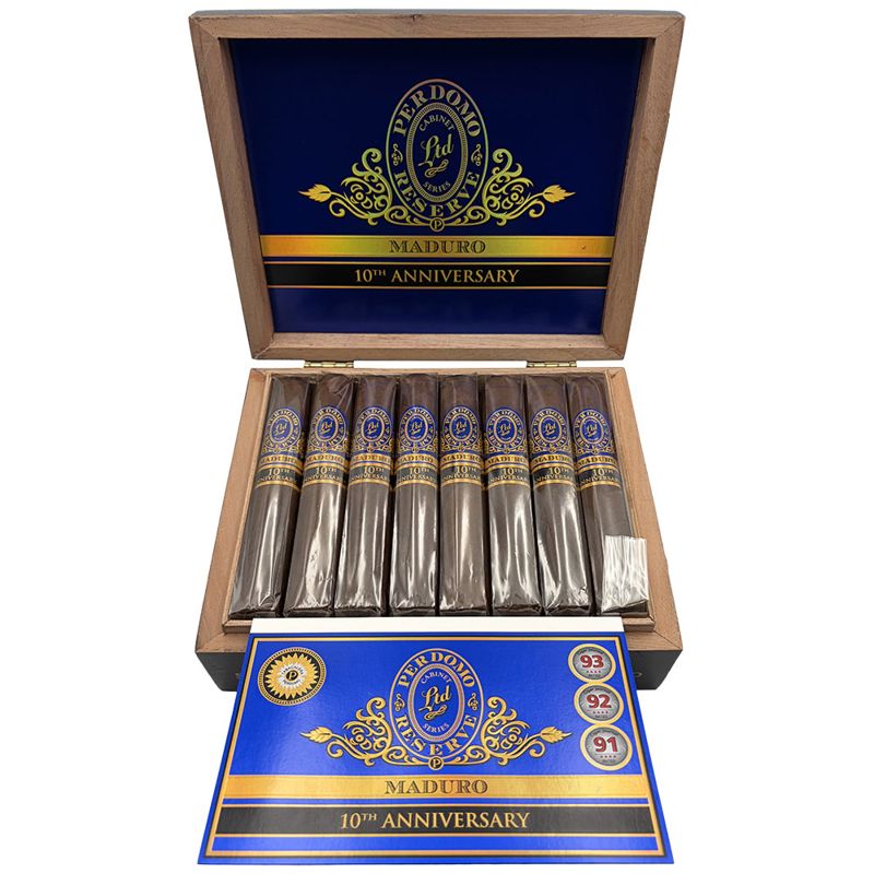 Perdomo Reserve 10th Anniversary Box-Pressed Maduro Super Toro (bx/25)