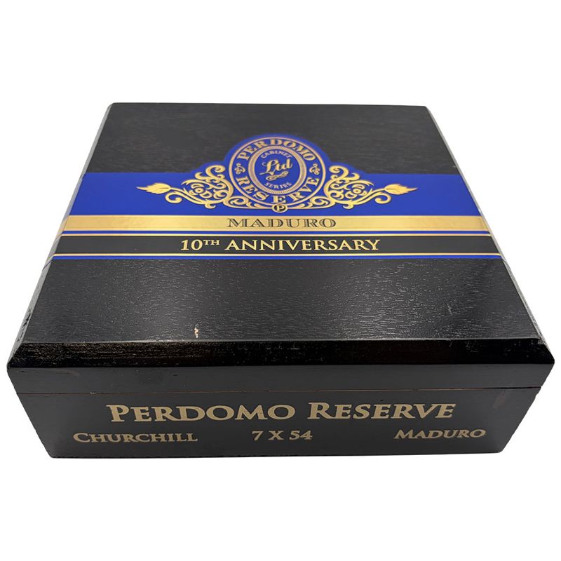 Perdomo Reserve 10th Anniversary Box-Pressed Maduro Churchill (bx/25)