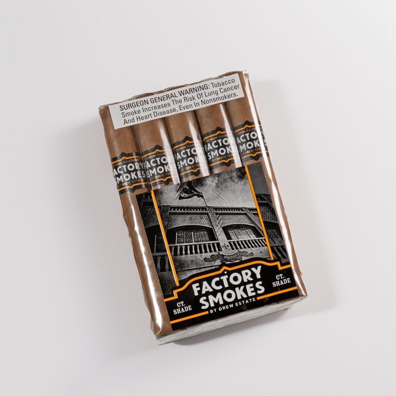 Factory Smokes Connecticut Shade by Drew Estate 50x5 (pk/5)
