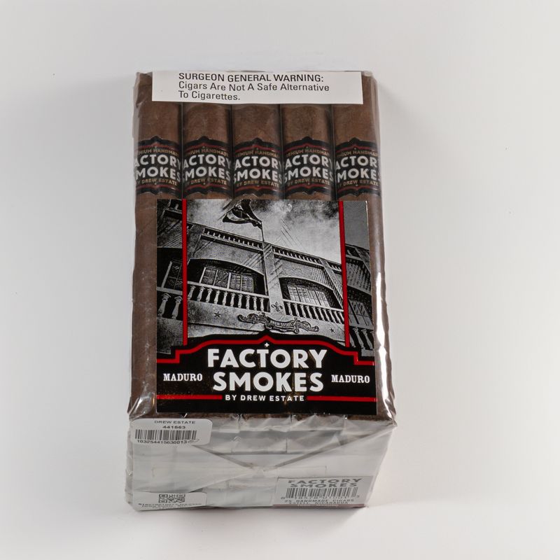Factory Smokes Maduro by Drew Estate Gordito (pk/25)