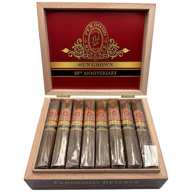 Perdomo Reserve 10th Anniversary Sun Grown Super Toro (bx/25)