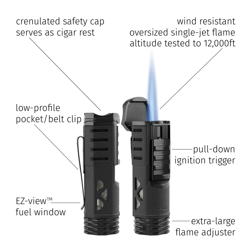 XIKAR Tactical 1 Lighter Black
