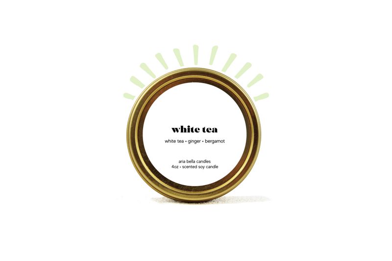 White Tea Soy Candle Tin