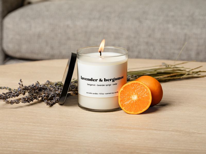 Lavender & Bergamot Soy Candle