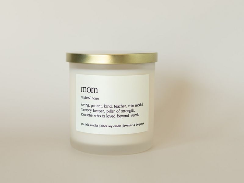 Mom Definition Soy Candle Gift