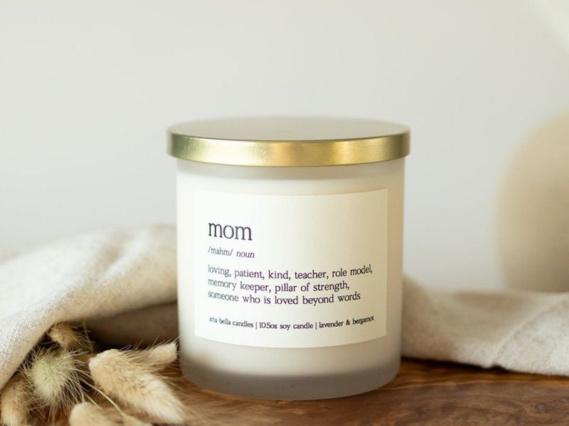 Mom Definition Soy Candle Gift