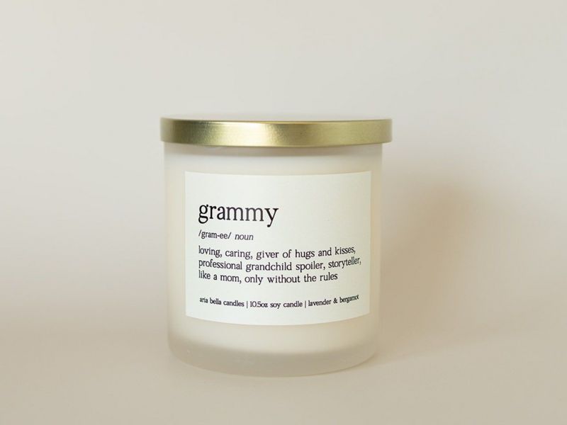Grammy Definition Soy Candle Gift