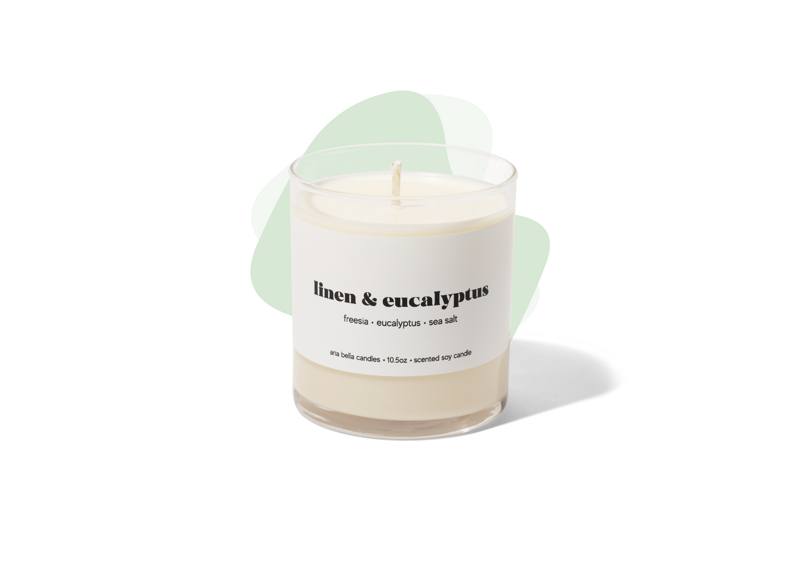 Linen & Eucalyptus Soy Candle