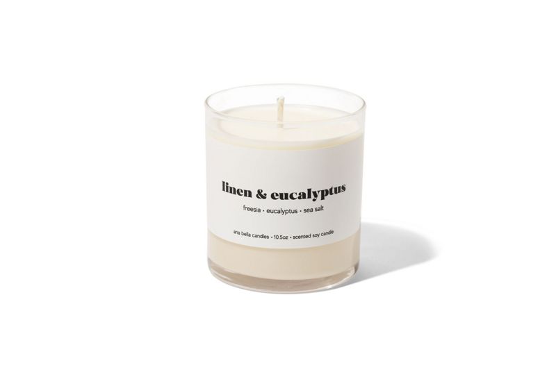 Linen & Eucalyptus Soy Candle