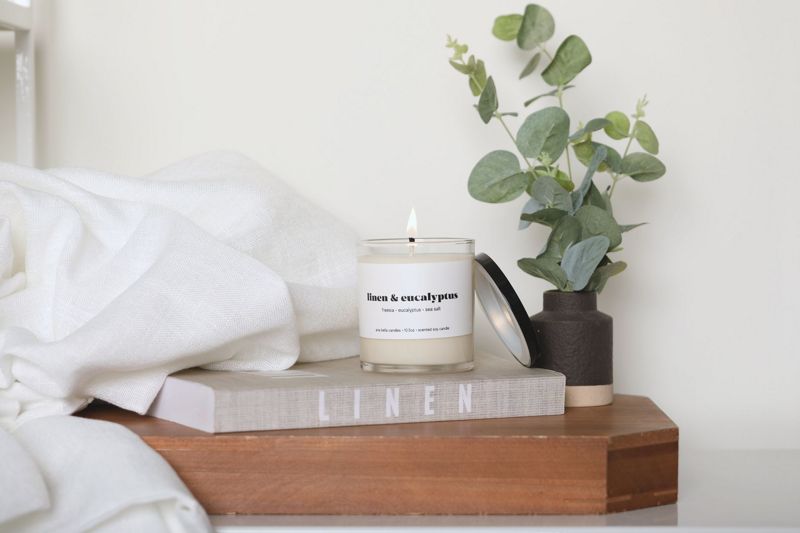 Linen & Eucalyptus Soy Candle