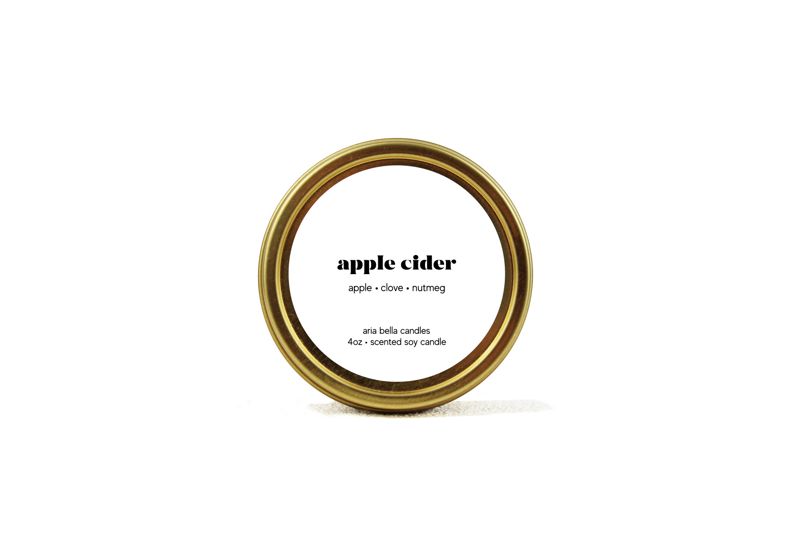 Apple Cider Soy Candle Tin