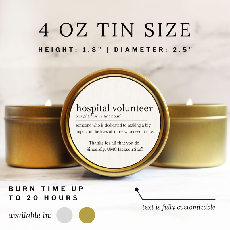 Volunteer Appreciation Bulk Candle Gift