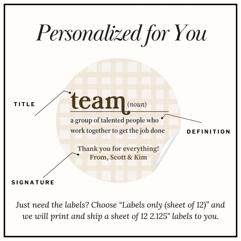Gingham Team Bulk Candle Gifts