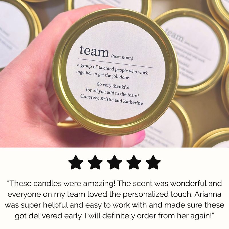 Team Bulk Candle Gifts