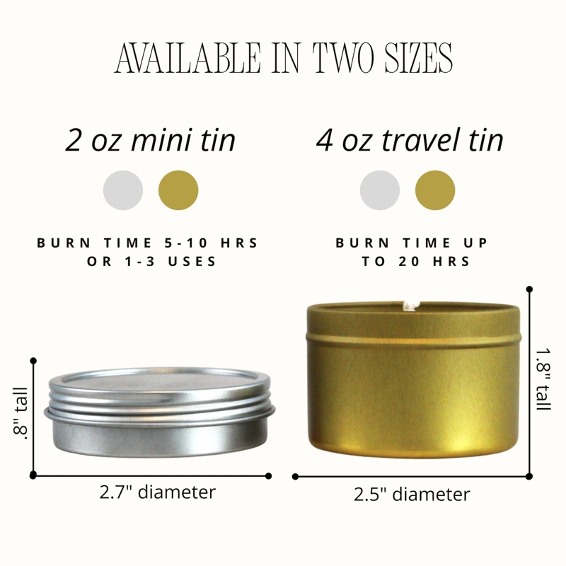 Elegant Wedding Cake Soy Candle Tin
