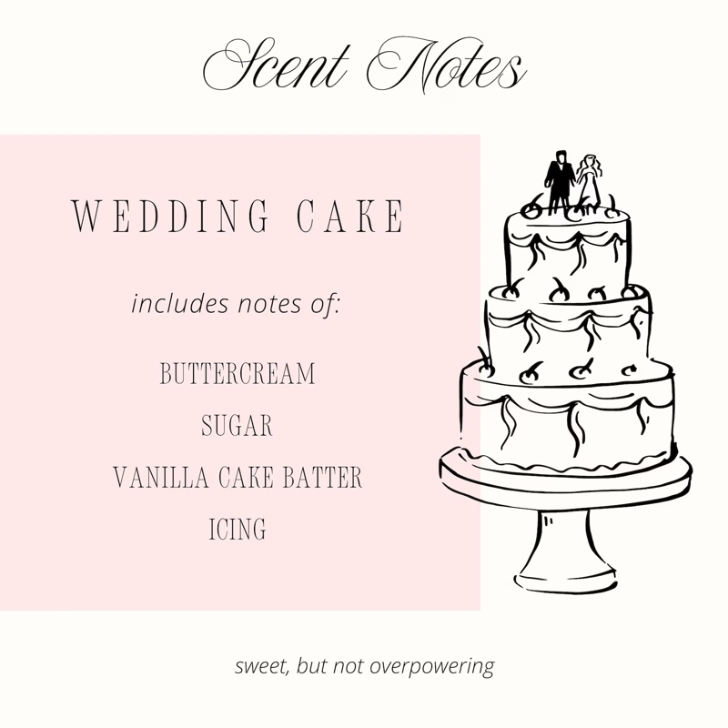 Elegant Wedding Cake Soy Candle Tin