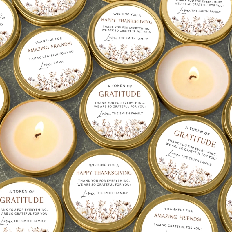 Fall Wildflower Thanksgiving Party Favors