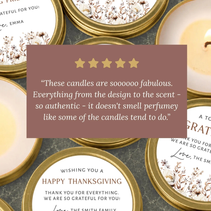 Fall Wildflower Thanksgiving Party Favors