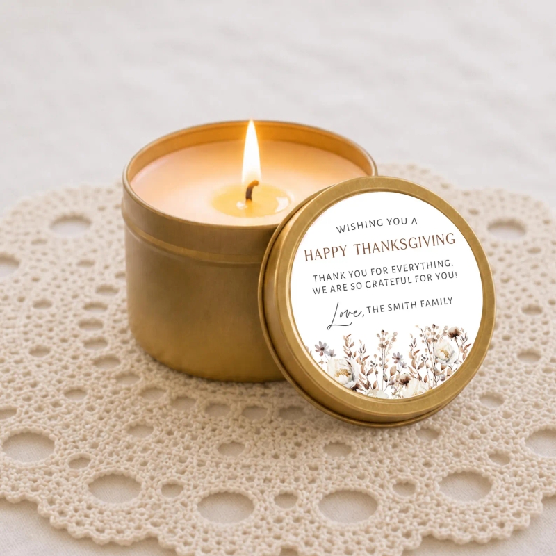 Fall Wildflower Thanksgiving Party Favors