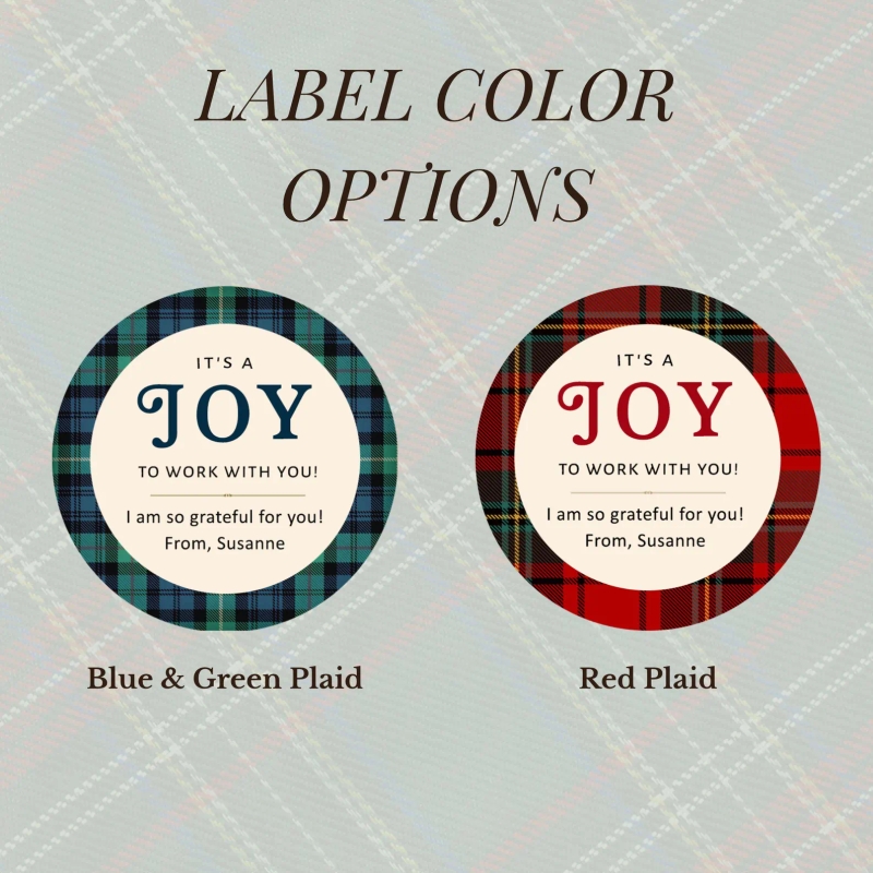 Plaid Joy Bulk Candle Gifts