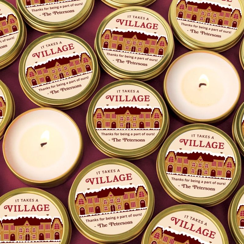 Gingerbread Village Holiday Candle Gifts