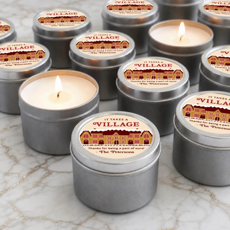 Gingerbread Village Holiday Candle Gifts