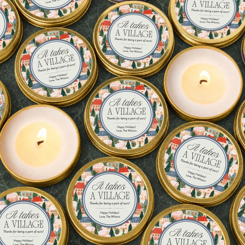 Holiday Village Bulk Candle Gifts