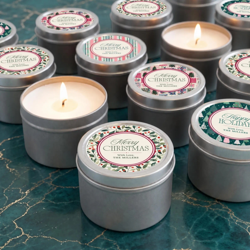Pink Christmas Party Favors