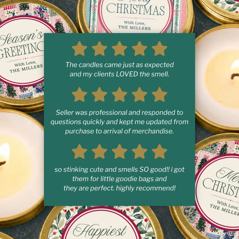 Pink Christmas Party Favors