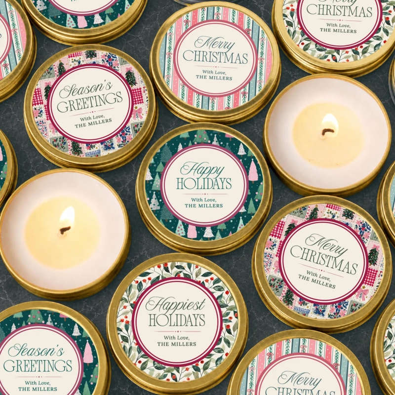 Pink Christmas Party Favors
