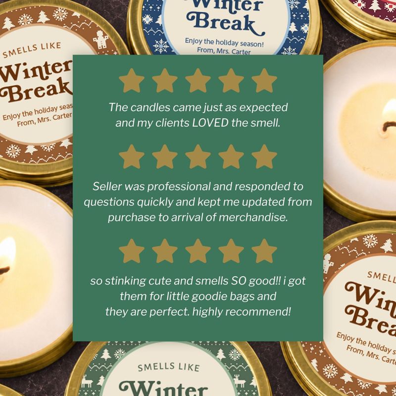 Smells Like Winter Break Candle Gifts