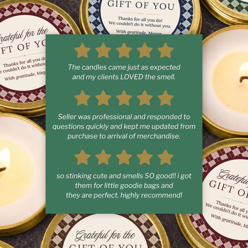 Grateful for the Gift of You Candle Gifts