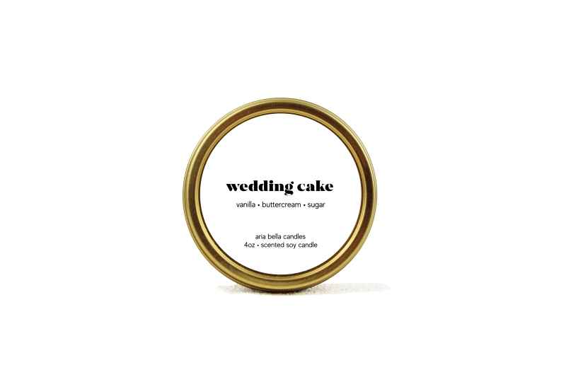 Wedding Cake Candle Tin | 4 oz