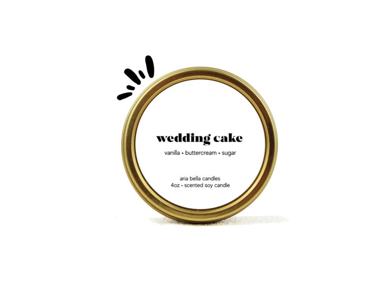 Wedding Cake Candle Tin | 4 oz