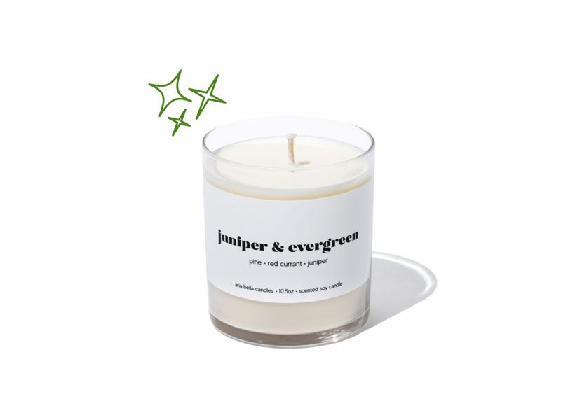 Juniper & Evergreen Soy Candle