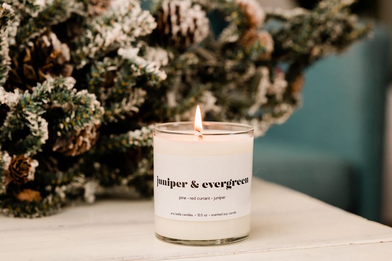 Juniper & Evergreen Soy Candle