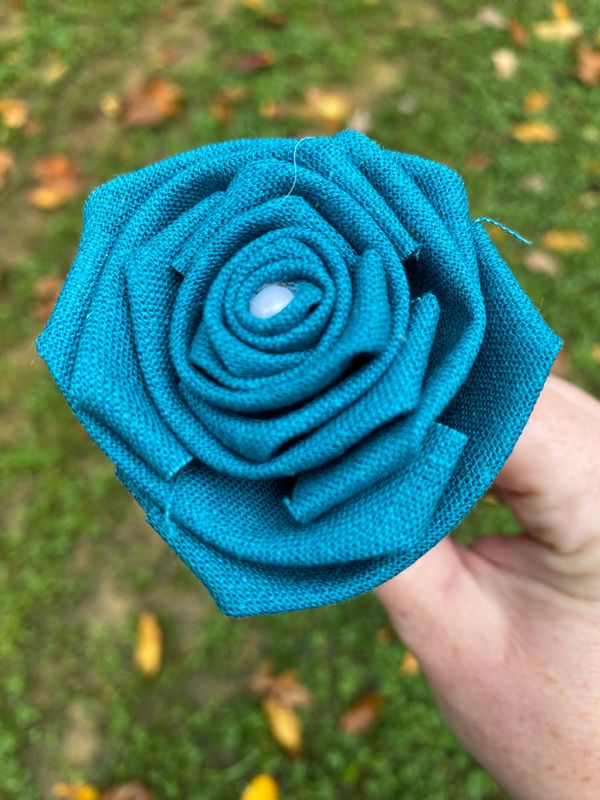 Single Linen Rose with Stick Stem, Build Your Own Bouquet, Custom Flower Bouquet, Rose Bouquet, Gift for Her, 12th Anniversary