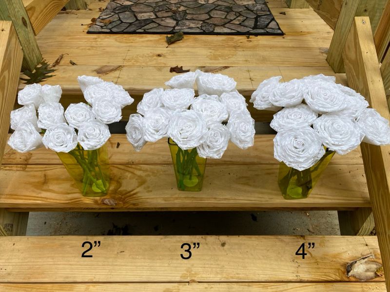Bright Blue Lace Roses with Stems, Lace Flower Bouquet, Lace Flowers, Lace Rose, 13th Wedding Anniversary Gift, Lace Gift for Her,Thirteenth