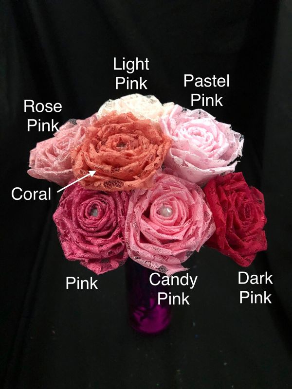 Single Lace Rose with Stick Stem