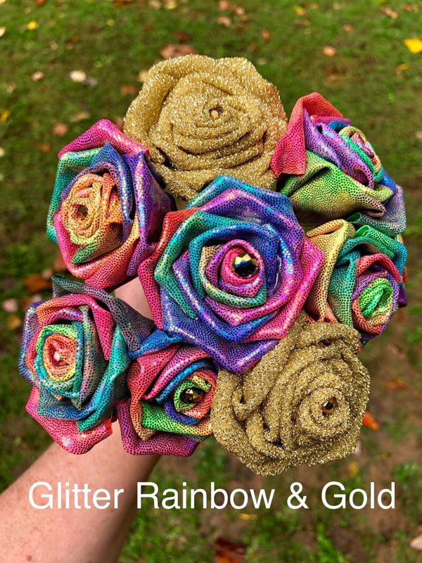 Single Fabric Rose with Stick Stem, Build Your Own Bouquet, Custom Flower Bouquet, Custom Rose Bouquet, Gift for Her, Mothers Day Flower